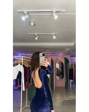 VESTIDO VALEN VELVET COSTAS ABERTA HMR